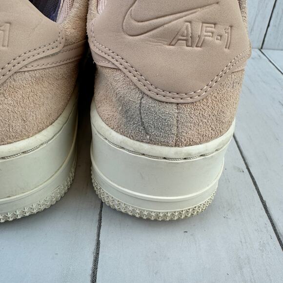 Nike Air Force 1 Light Pink Suede Leather Sage Low Top Sneaker Size 8 - Picture 14 of 14